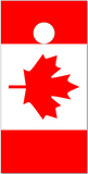 Canadian Flag Flat Cornhole Wrap