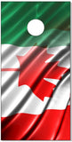Canadian Italian Flag Blend Cornhole Wrap