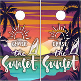 Chase the Sunset Beach Cornhole Wrap
