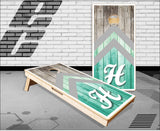 Chevron Wood Cornhole Boards