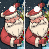 Christmas Santa Cornhole Wrap