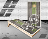 Circle Initials Cornhole Boards