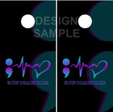 Colon Heart Beat UV Direct Print Cornhole Tops