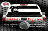 Colorado Flag Black Rear Window Wrap