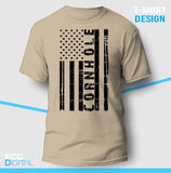 Cornhole American Flag Unisex T-Shirt