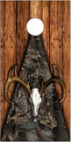 Deer Buck Skull2 Wood Camo Cornhole Wrap