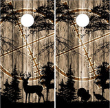 Deer Buck Turkey Hunting Woods Cornhole Wrap