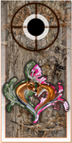 Deer Heart Camo Cornhole Wrap