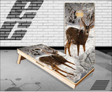 Deer in Snow Cornhole Boards