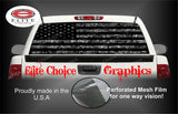 Digital Distressed American Flag Rear Window Wrap
