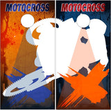 Dirt Bikes 2 UV Direct Print Cornhole Tops
