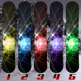 Dirty Paisely Snowboard Vinyl Wrap Graphic Decal Sticker