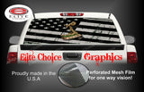 Don't Tread On Me Distressed Flag Rear Window Wrap