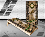 Don't Tread On me Camo Wire Cornhole Boards
