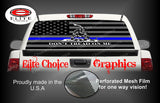 Don't Tread on me Grey American Flag Rear Window Wrap