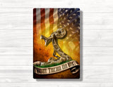 Dont Tread on me Grunge Flag Wood Print
