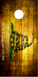 Don't tread on me weathered Wood Cornhole Wrap