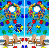 Down Syndrome Autism Beach Cornhole Tops