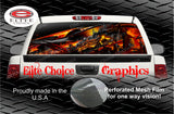 Dragon Flames Rear Window Wrap