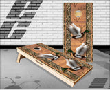 Duck Hunting Wood Plank Camo Cornhole Boards