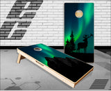Elk Mountain Northern Lights Cornhole Boards