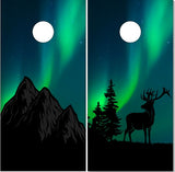 Elk Mountains Northern Lights Cornhole Wrap
