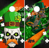 Evil Irish Leprechaun UV Direct Print Cornhole Tops