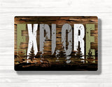 Explore Mountain Wood Wood Print