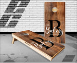 Family Name Aged Wood Cornhole Boards