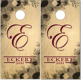 Family Name Sunflower UV Direct Print Cornhole Tops