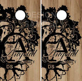 Family Tree Of Wood UV Direct Print Cornhole Tops
