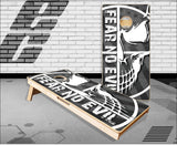 Fear No Evil Military Skull Flag Cornhole Boards