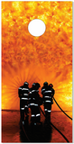Fire Fighter Cornhole Wrap