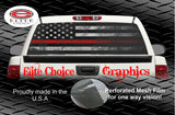 Firefighter Distressed Thin Red Line Flag Rear Window Wrap
