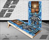 Fishing Camo Hooks Cornhole Boards