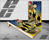 Gadsden Flag Double Cornhole Boards