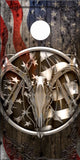 Ghost American Deer Hunter Cornhole Wrap