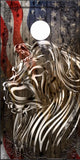 Ghost Lion Lines Cornhole Wrap
