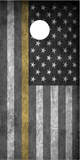 Gold line Dispatcher Cornhole Wrap