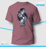 Good Vs Evil Rock Chick Unisex T-Shirt