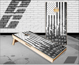 Gun Stripe Flag Cornhole Boards