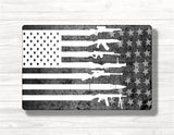 Gun Stripe Flag Wood Print