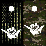 Hang Loose Camo Cornhole Wrap