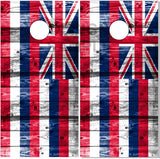 Hawaii Flag Wood Cornhole Wrap