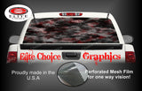 Hex 2 Red Rear Window Wrap