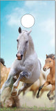 Horses Running UV Direct Print Cornhole Tops