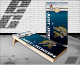 Ice Fishing Walleye Cornhole Boards