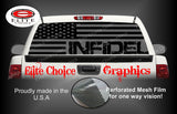 Infidel Military America Flag 2 Flag Rear Window Wrap