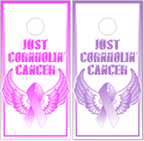 Just Cornholin Cancer Cornhole Wrap