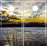 Lake Life 2 (2) Cornhole Wrap